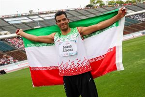سعید افروز پرچمدار ایران در مسابقات جهانی پارادوومیدانی هند شد