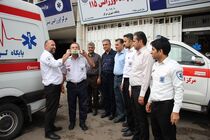 امداد رسانی اورژانس ۱۱۵ اصفهان در آتش سوزی پاساژ آزادی چهارباغ عباسی
