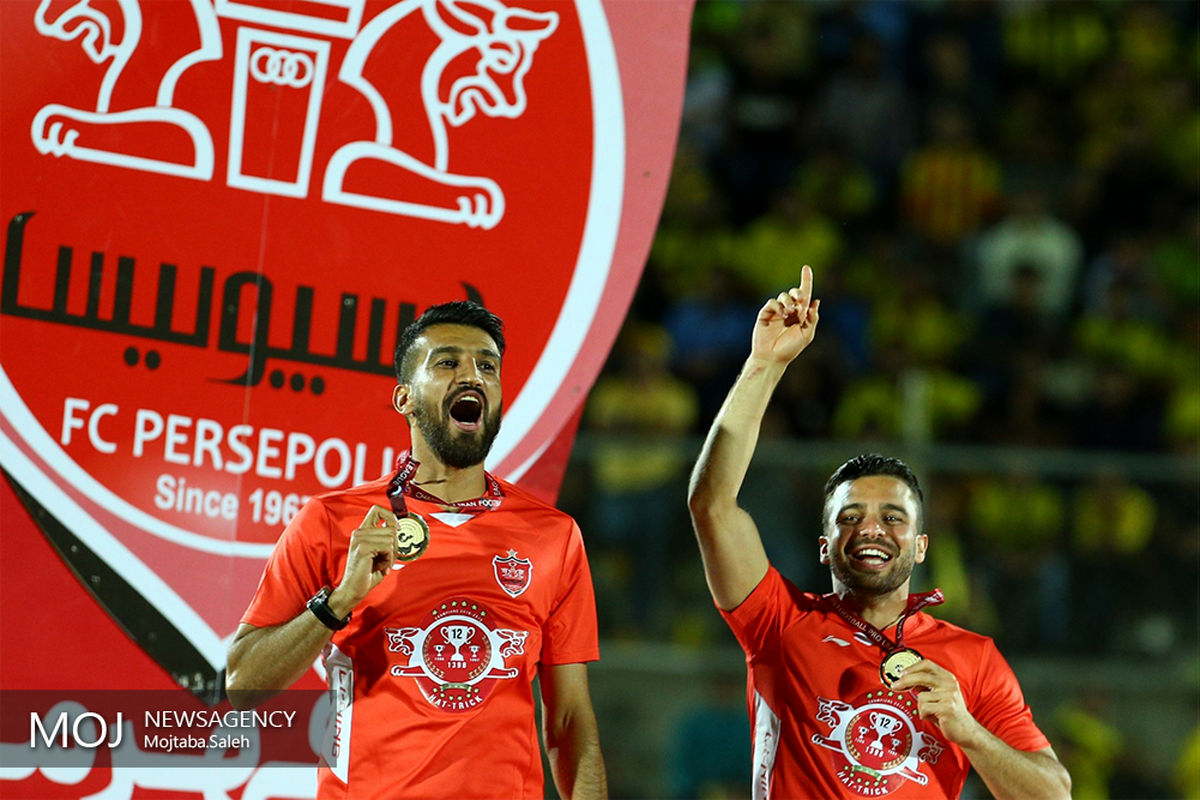 جشن قهرمانی پرسپولیس در هجدهمین دوره لیگ برتر فوتبال