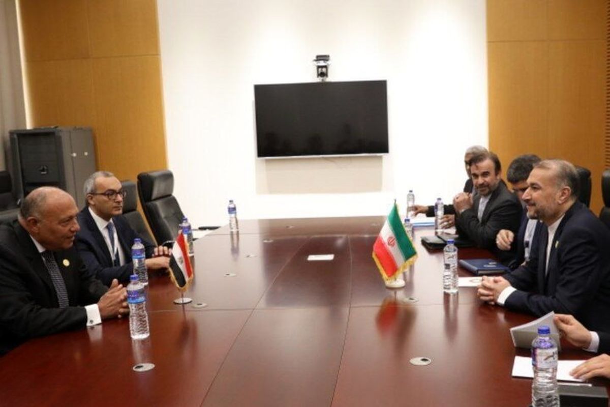 وزرای خارجه ایران و مصر