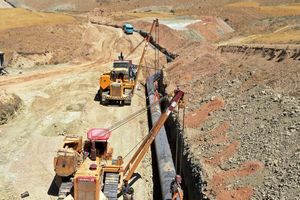 خط جدید آبرسانی برای تامین آب زائران اربعین کلید خورد