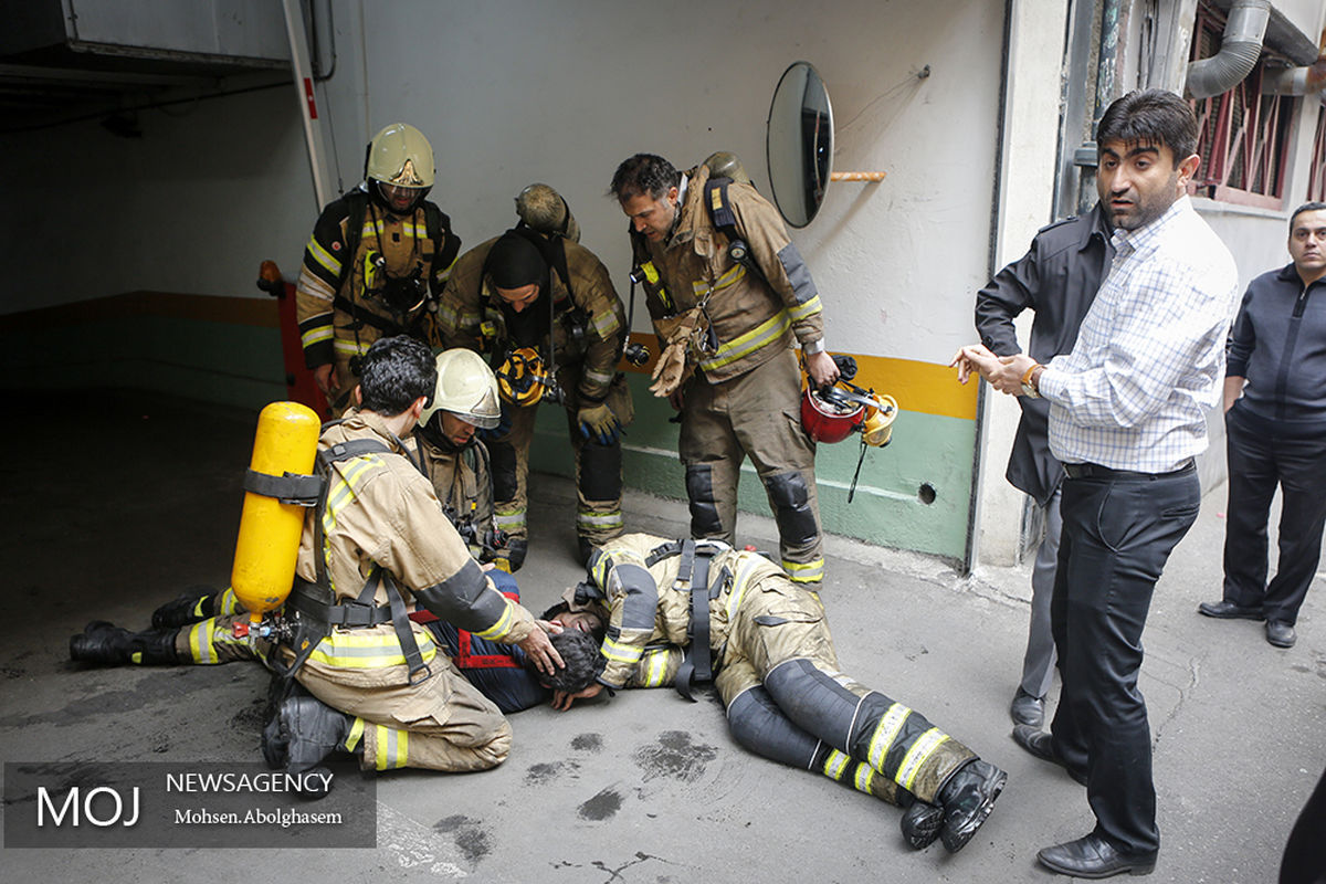 آتش سوزی در ساختمان برق حرارتی 