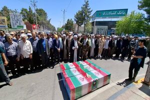 ۳ شهید حملات رژیم صهیونیستی در مشهد به خاک سپرده شدند
