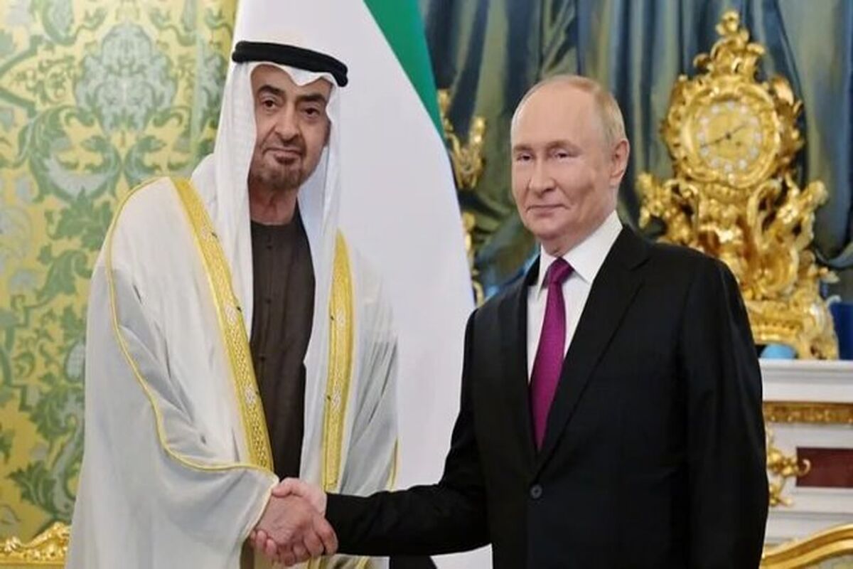 ولادیمیر پوتین در دیدار با رئیس امارات