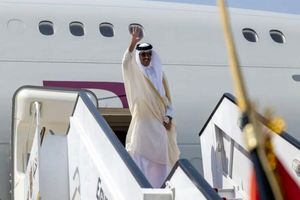 امیر قطر وارد تهران شد + فیلم