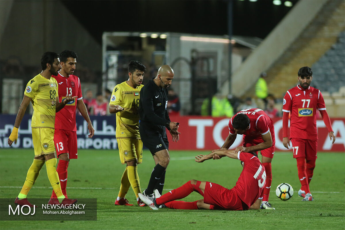 دیدار تیم های فوتبال پرسپولیس ایران و الوصل امارات