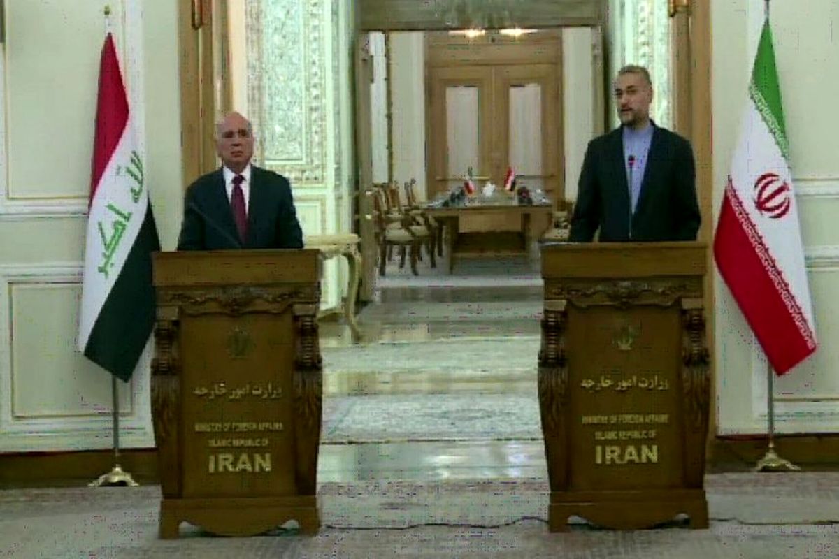 وزیر خارجه عراق در نشست مشترک با ایران