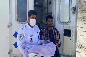 زایمان موفق در آمبولانس اورژانس بشاگرد