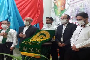 تجلیل از مقام امامزاده شاه ابوالحسن با حضور خادمیاران آستان قدس شهرستان خمینی شهر