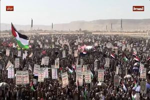 یمنی‌ها در حمایت از فلسطین راهپیمایی کردند