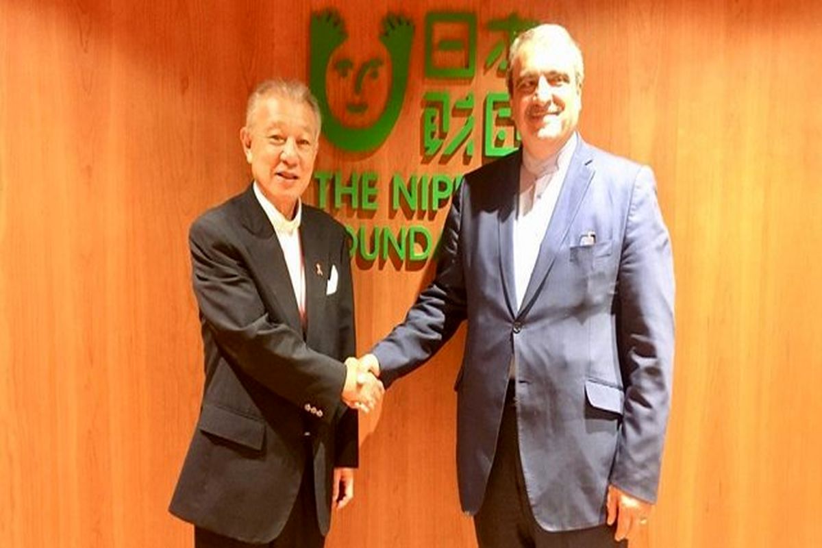 دیدار رحمانی موحد با موسس بنیاد صلح ساساکاوا