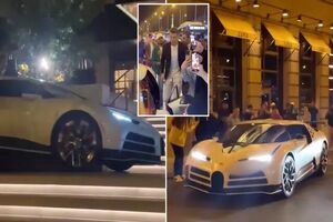 خودروی فوق لاکچری رونالدو در مادرید دیده شد