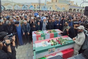 وداع باشکوه شیراز با ۸ شهید والا مقام اقتدار وطن