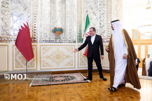 دیدار نخست‌وزیر و وزیر خارجه قطر با وزیر امور خارجه