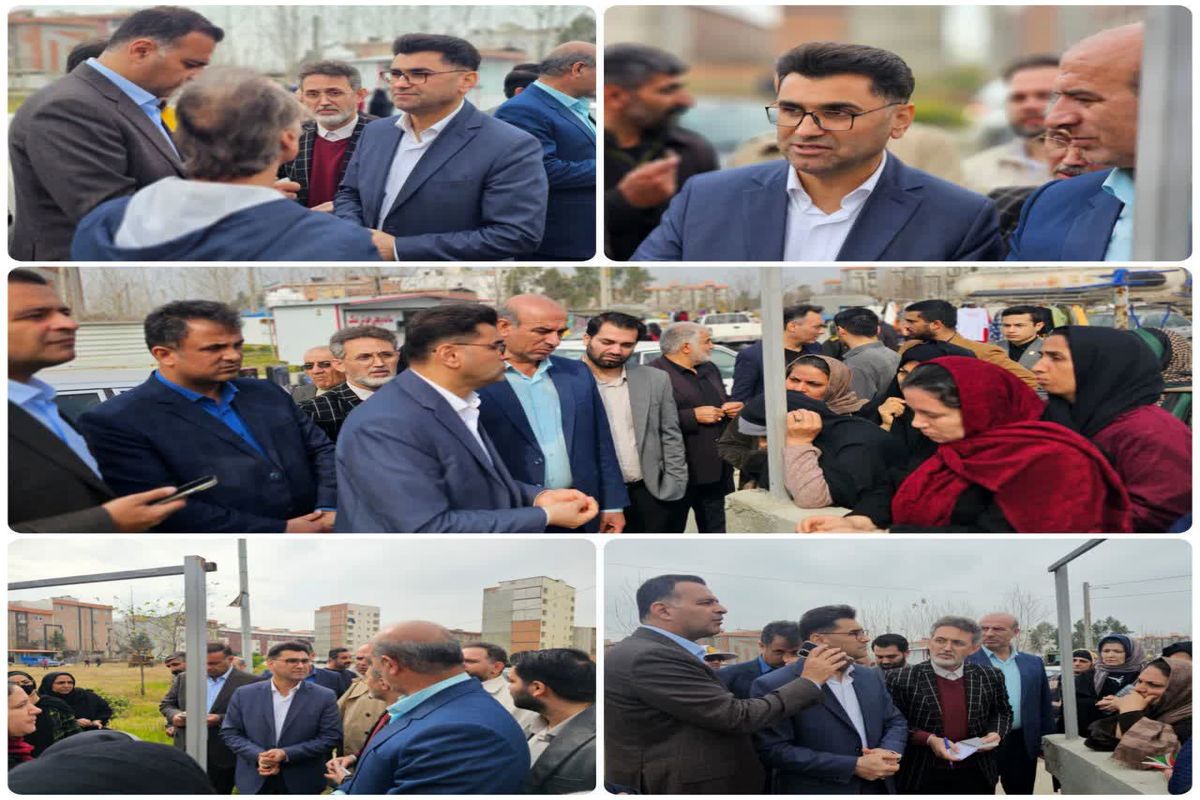 دیدار فرماندار نکا با اهالی شهرک شهید سلیمانی