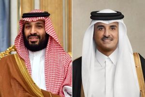 امیر قطر و ولیعهد عربستان درباره تقویت امنیت و ثبات منطقه گفتگو کردند