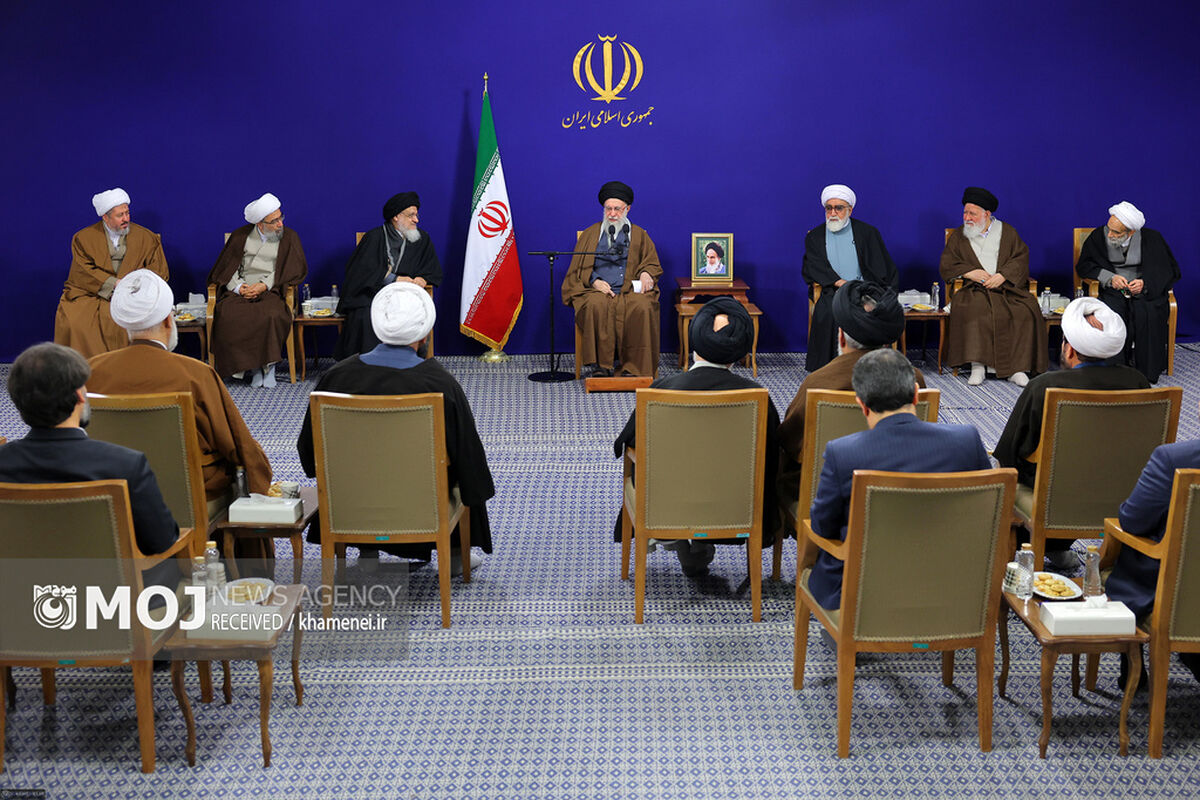 دیدار اعضای ستاد برگزاری کنگره بزرگداشت آیت‌الله العظمی میلانی با رهبر انقلاب