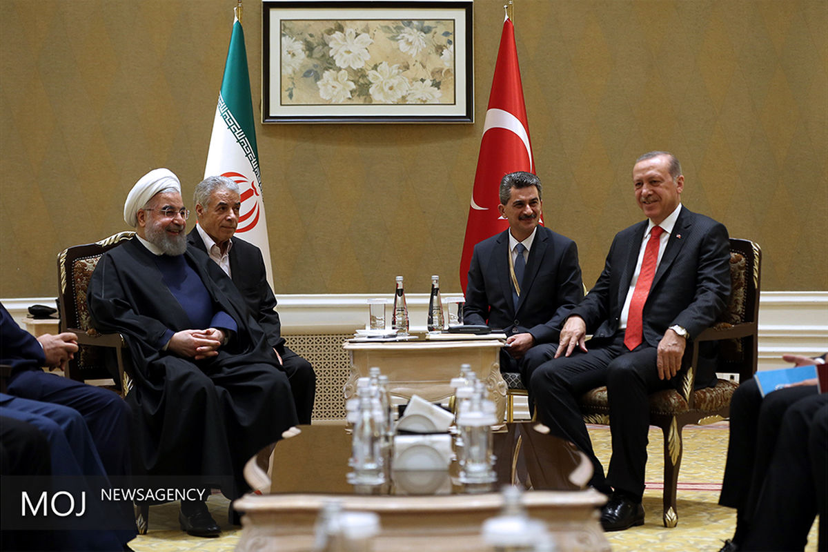 دیدار رییس جمهور ترکیه با  حسن روحانی