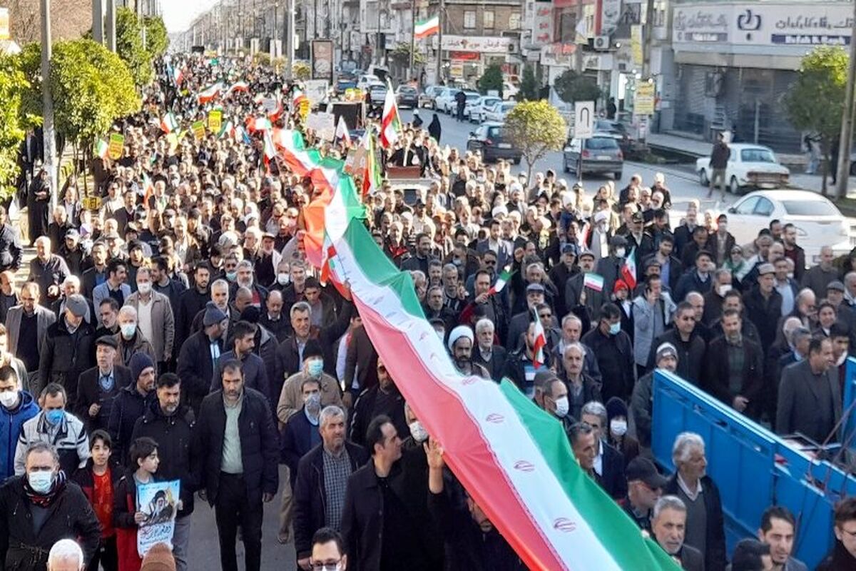 راهپیمایی 22 بهمن مازندران 1401