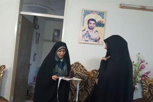 هدیه همسر شهید حججی به همسر شهید دایی تقی