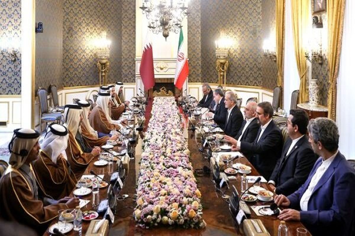 مسعود پزشکیان در نشست مشترک هیئت‌های عالی‌رتبه ایران و قطر
