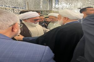 حضور رئیس قوه قضاییه بر مزار شهید رئیسی
