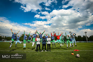 تمرین تیم ملی فوتبال جوانان بانوان