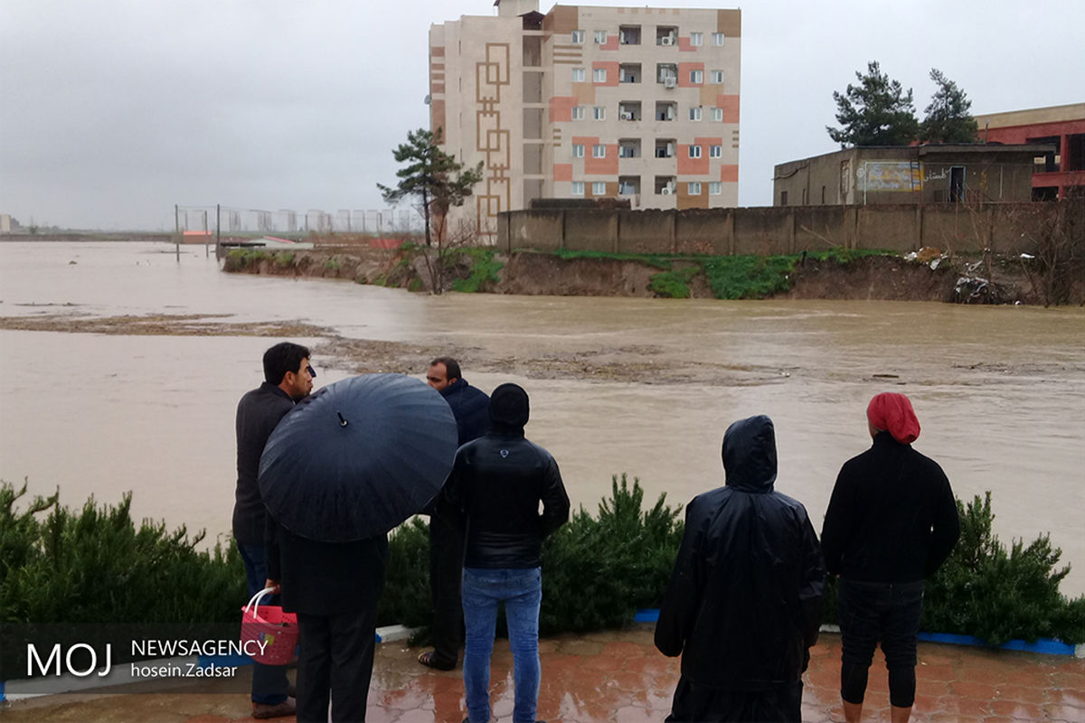 آب گرفتگی معابر شهری در گنبد کاووس