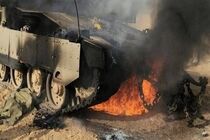 چند نفربر و تانک اسرائیل در حمله راکتی حزب‌الله لبنان منهدم شد