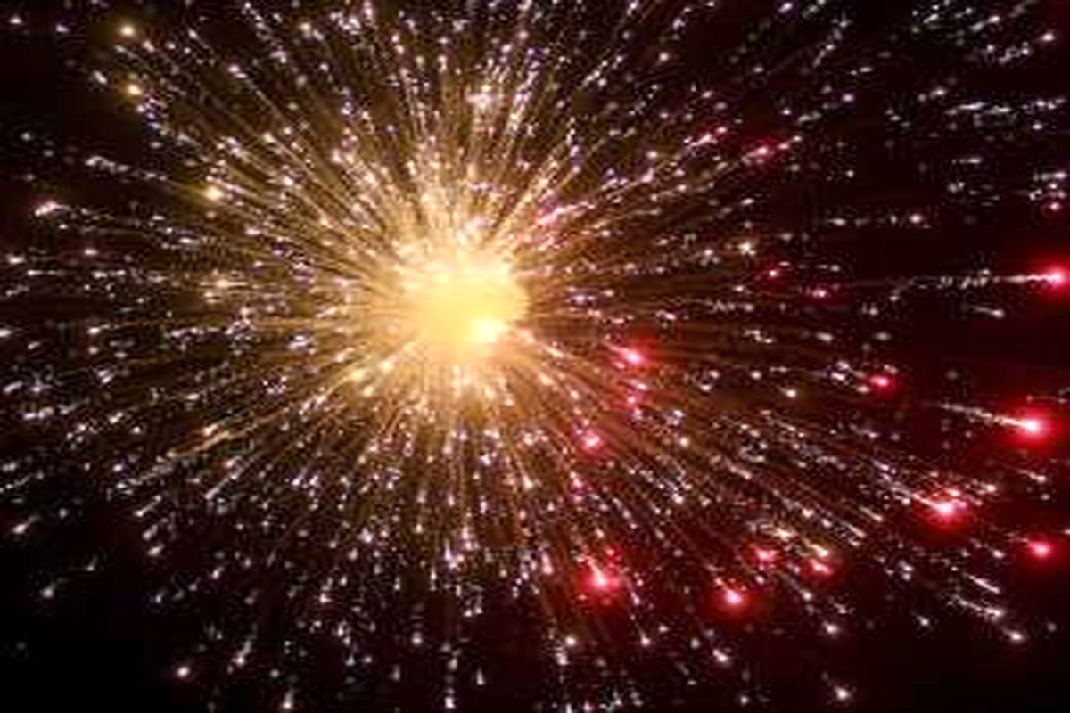 نور افشانی آسمان