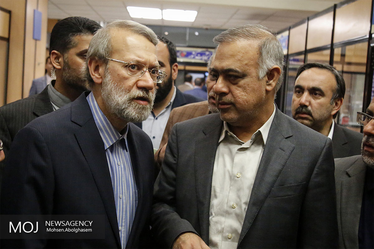 بازدید علی لاریجانی رییس مجلس شورای اسلامی از ستاد انتخابات کشور