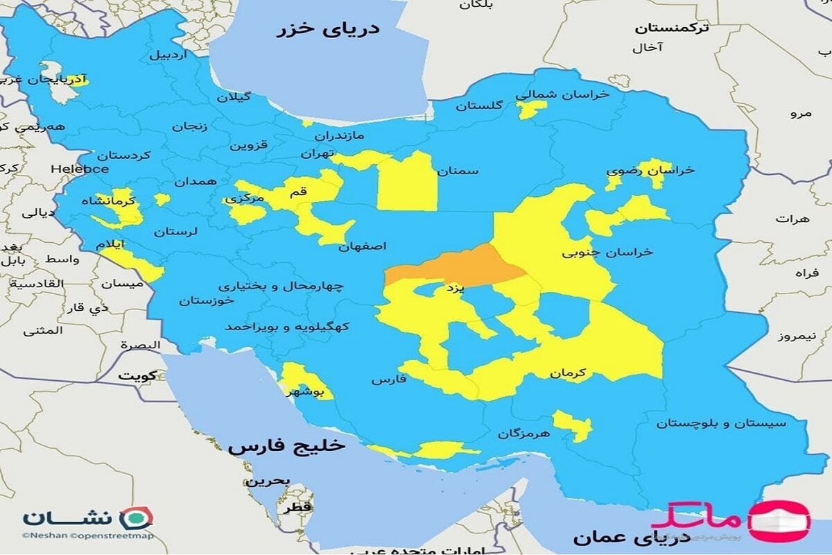 نقشه کرونایی