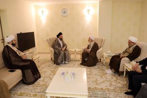 سید عمار حکیم و آیت الله جوادی آملی با هم دیدار کردند