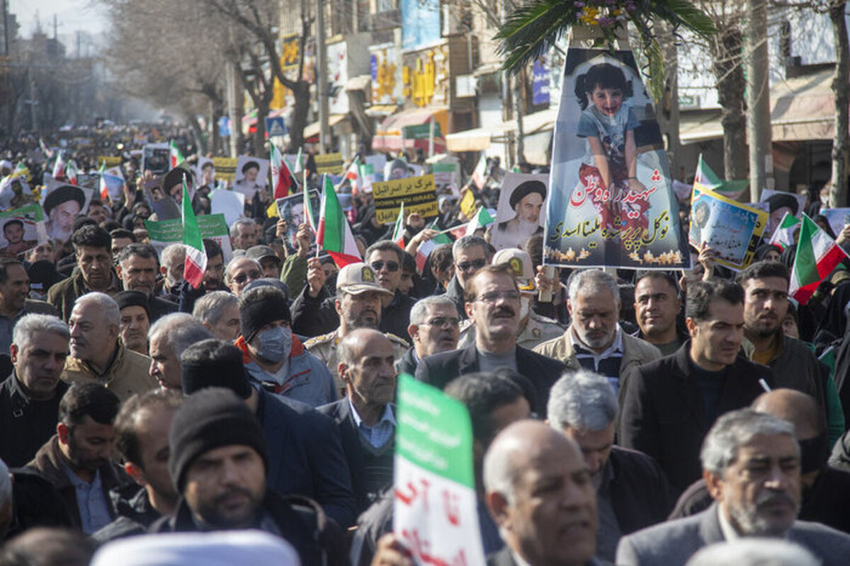 راهپیمایی مردم کرمانشاه