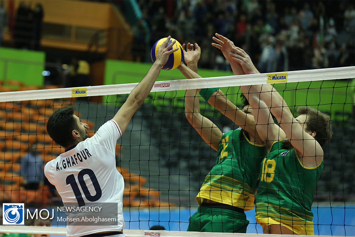 دیدار تیم های ملی والیبال ایران و استرالیا