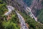 ترافیک 10 کیلومتری در جاده رشت به قزوین