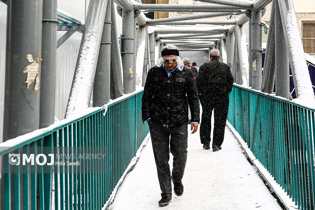 بارش برف در تهران