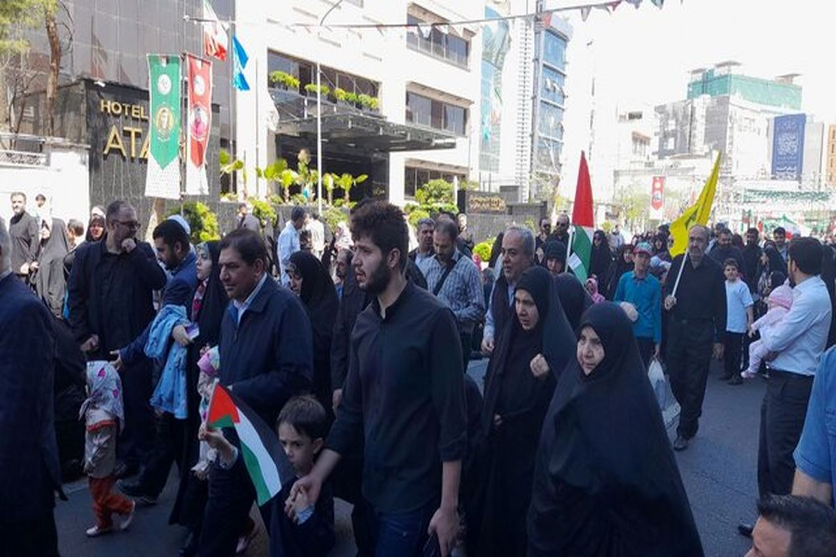 معاون اول رئیس جمهوری با حضور در راهپیمایی روز قدس