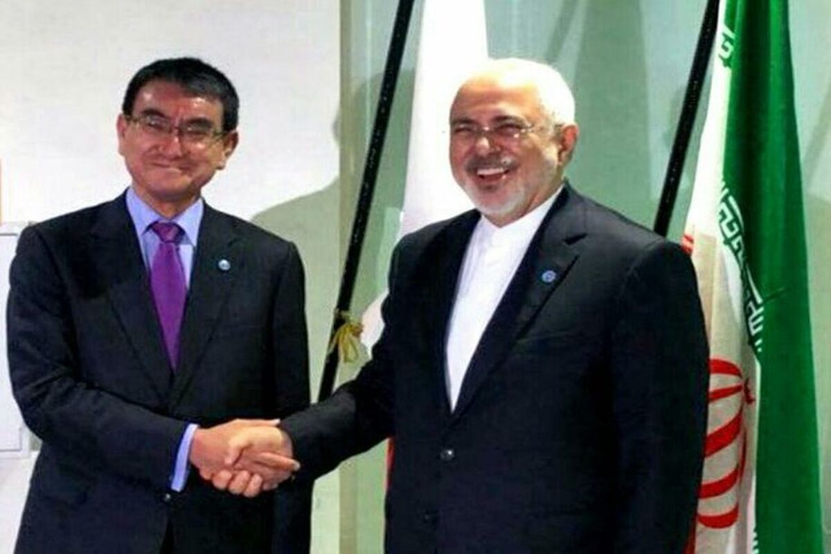 دیدار ظریف با وزیر امور خارجه ژاپن