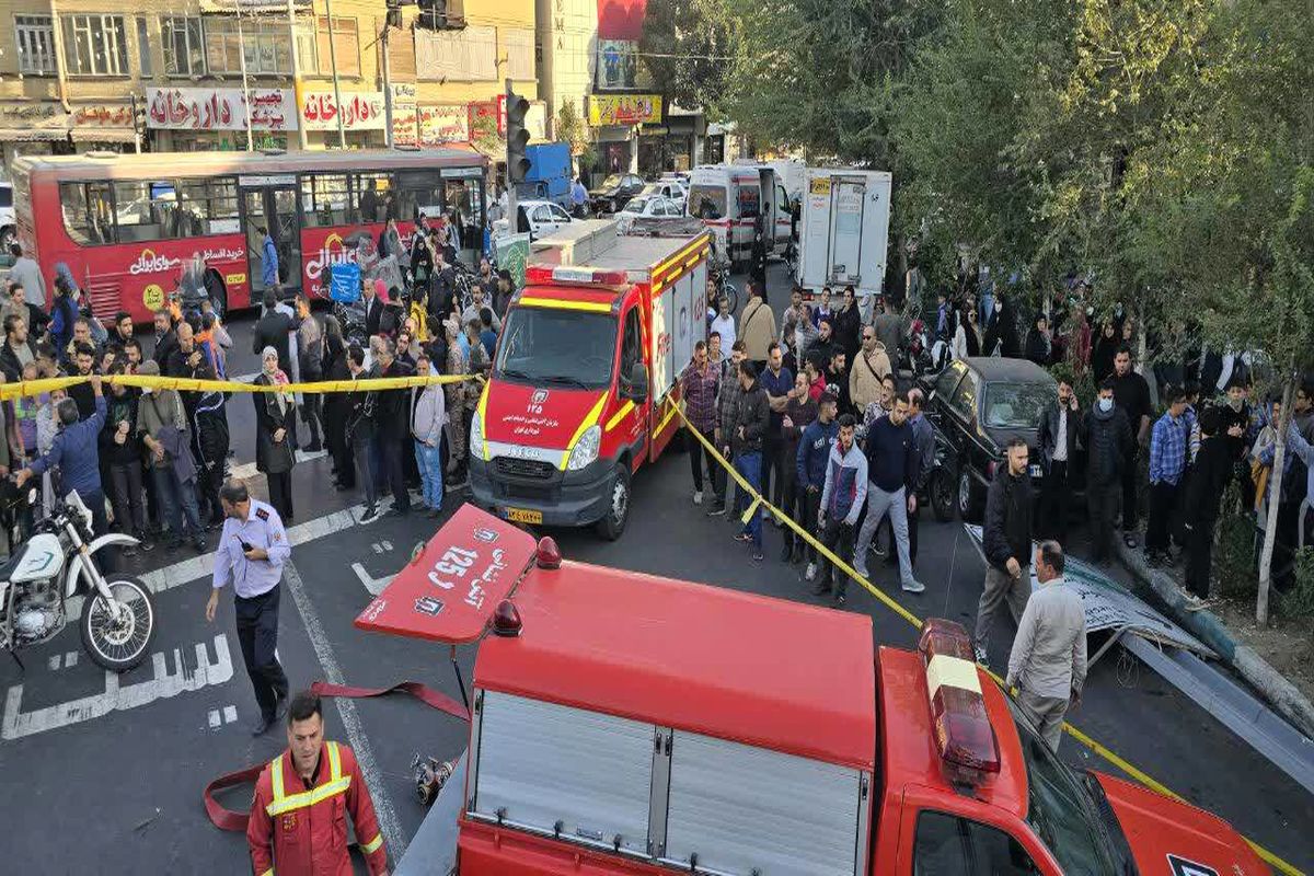 تصادف اتوبوس واحد میدان شهدا