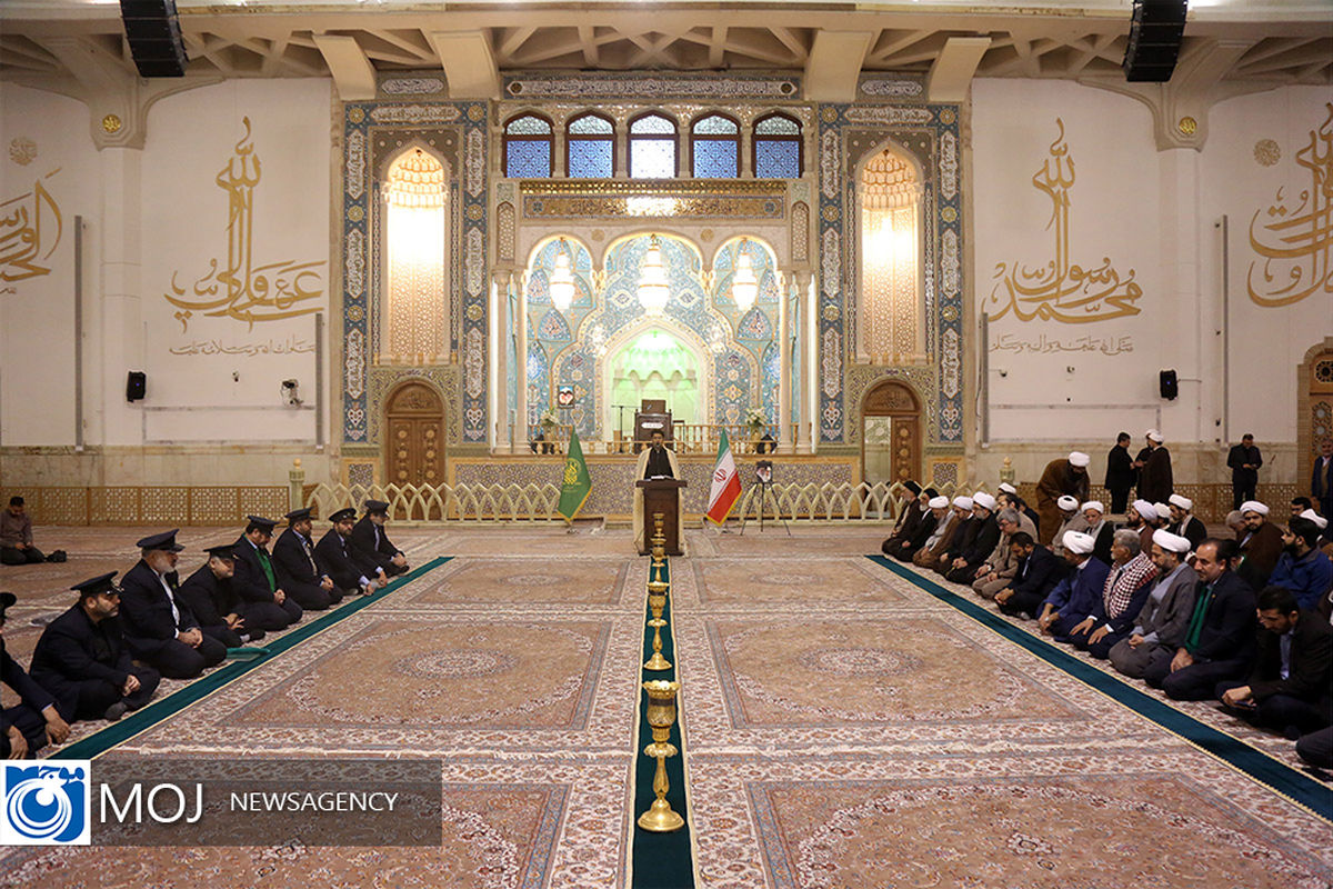 آیین خطبه خوانی خادمان حرم کریمه اهل بیت به مناسبت آغاز ایام فاطمیه