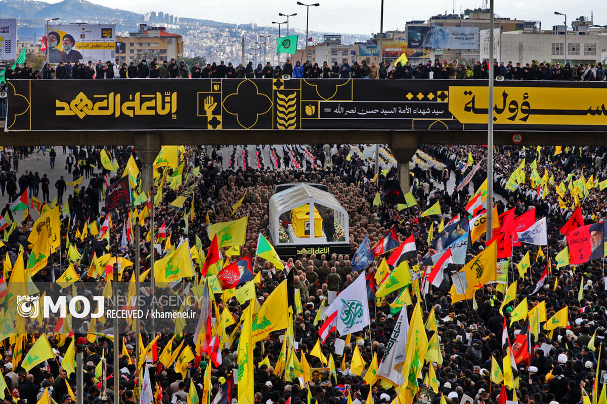 تشییع پیکر شهیدان «سید حسن نصرالله» و «سید هاشم صفی الدین»