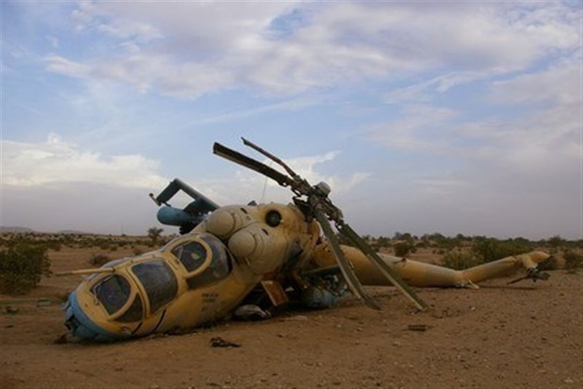 سقوط بالگرد روسی