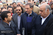 بازدید اسحاق جهانگیری از مناطق زلزله زده کرمانشاه