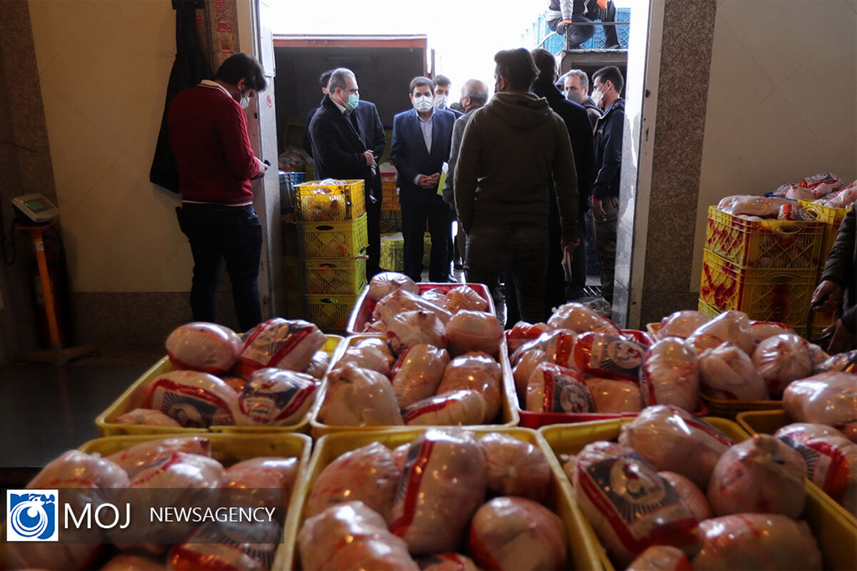 بازدید مخبر از میدان عرضه گوشت و مرغ بهمن