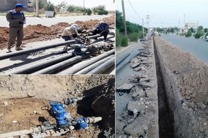 با اجرای 1.2 کیلومتر خط انتقال مشکل کاهش فشار آب روستای بربر شهرستان زرندیه برطرف شد