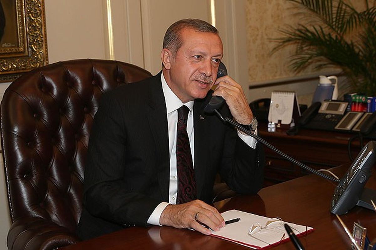 اردوغان تماس تلفنی