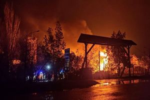 حمله شدید موشکی، کی یف را لرزاند