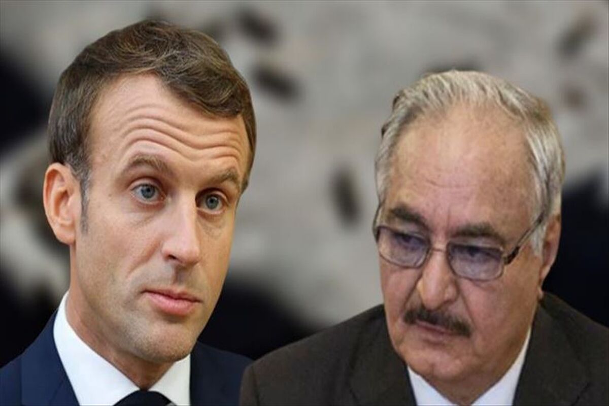 ملاقات مکرون با خلیفه حفتر
