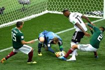 پیروزی مکزیک برابر آلمان در نیمه نخست